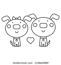 Coloring page. Vector illustration.