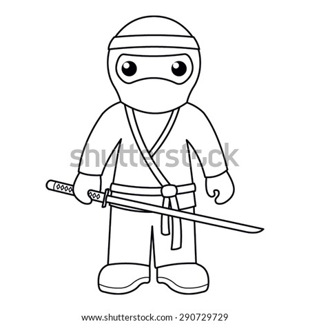 Coloring Page Vector Illustration Black White Stock Vector (Royalty