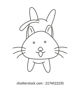 Coloring page vector illustration of cute cat smiling happy with unique pose