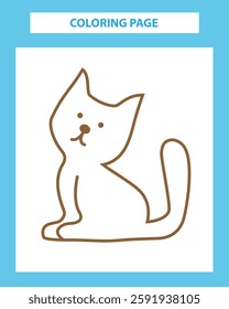 Coloring page vector illustration. Educational game for attention. Printable sheet.