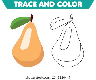 Coloring page vegetables for children, vector graphics, health for children. A game for children