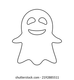 Coloring Page Whisper Ghost Kids Stock Vector (Royalty Free) 2192885511 ...