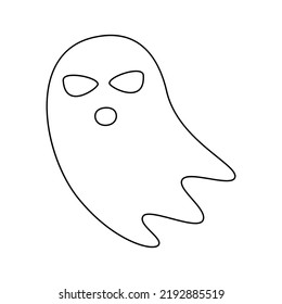 Coloring Page Whisper Ghost Kids Stock Vector (Royalty Free) 2192885519 ...