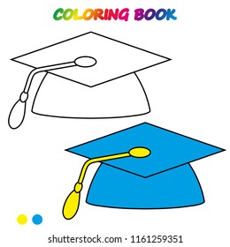 coloring page. Worksheet. Game for kids -  coloring book. 