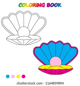 coloring page. Worksheet. Game for kids -  coloring book. 
