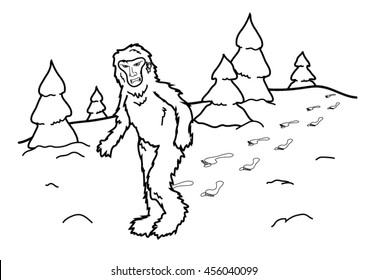 Coloring page - Yetti