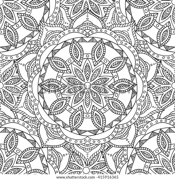 coloring pages adults coloring bookdecorative hand stock