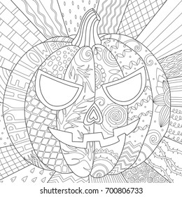 Coloring Pages For Adults With Pumpkin