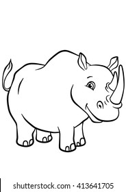 1,399 Rhinoceros coloring book Images, Stock Photos & Vectors ...