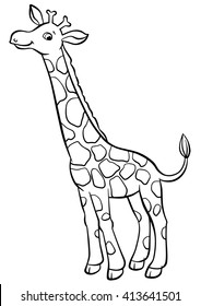 Outline of giraffe