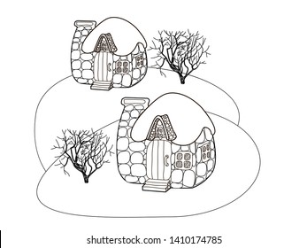 Coloring Pages. Coloring Book for adults.  Antistress freehand sketch drawing with doodle and zentangle elements.