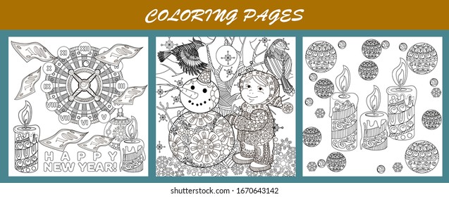 Coloring Pages. Coloring Book for adults and children. Christmas Tree Ornament. Art therapy coloring page.