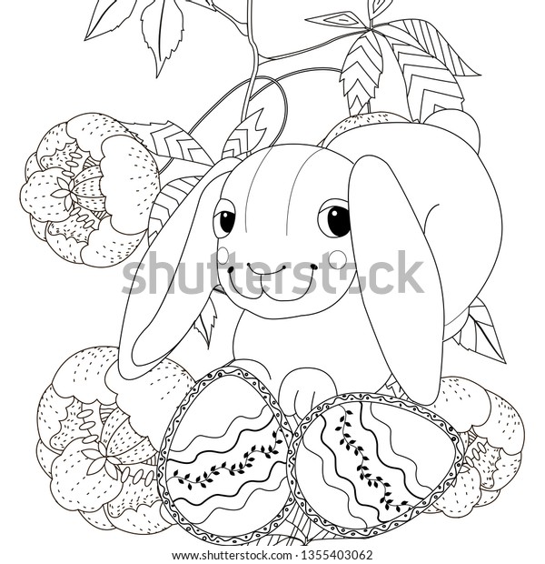 coloring pages coloring book adults children stock vector