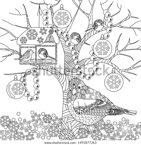 910 Free Coloring Pages Christmas Bird  Images