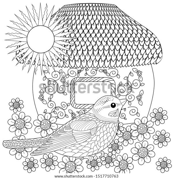 Download Coloring Pages Coloring Book Adults Children Stock Vector Royalty Free 1517710763