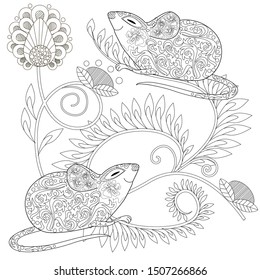 Coloring Pages Coloring Book Adults Colouring Stock Vector (Royalty ...