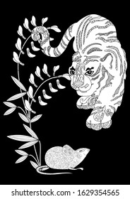 Coloring Pages. Coloring Book for adults. Colouring pictures with swan. Antistress freehand sketch drawing with doodle and zentangle elements.