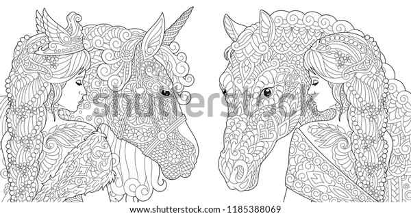 Download Image vectorielle de stock de Coloriage des pages. Livre de coloriage 1185388069