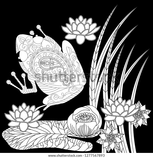 Download Coloring Pages Coloring Book Adults Colouring Stock Vector Royalty Free 1277567893