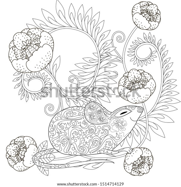 Download Coloring Pages Coloring Book Adults Colouring Stock Vector Royalty Free 1514714129