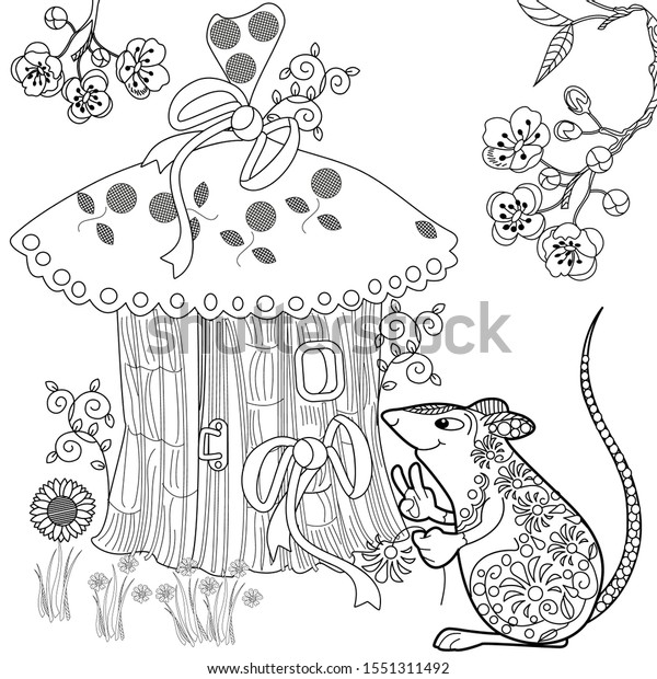 Download Coloring Pages Coloring Book Adults Colouring Stock Vector Royalty Free 1551311492