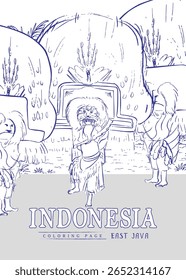 Coloring Pages Celebrating Ponorogos Traditional Dance Culture
