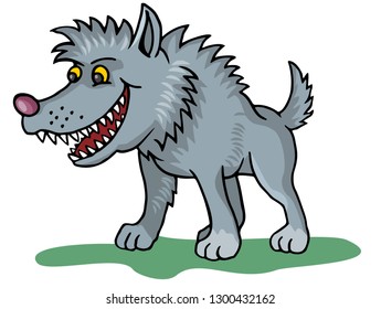 coloring pages for childrens with funny animals, wolf