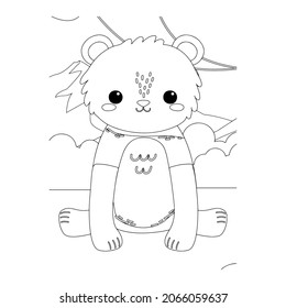 Coloring Pages Cute wild animals