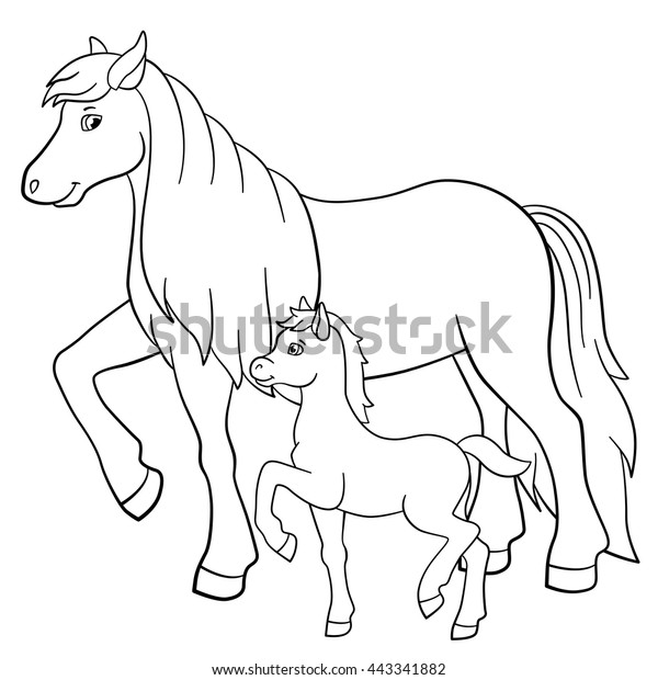 Cute Animal Coloring Pages Horse