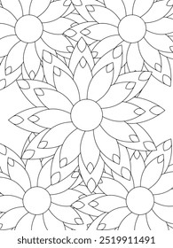 Coloring Pages, Flowers Coloring Pages, Hand Drawn Flowers, Hand Drawn Flowers Coloring Pages, quote, drawing, design, graphic, inspiration, lettering, vector, vintage, card, illustration, design, pos