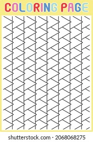 Coloring Pages Geometrical Abstract Pattern Triangle