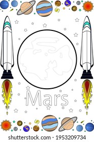 
Coloring pages are great for training a child's creativity and getting to know the names of the planets.