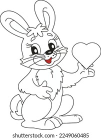 coloring pages for kids Easter Bunny