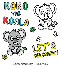 coloring pages of koala 