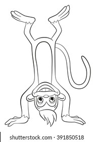 3,821 Coloring page monkey Images, Stock Photos & Vectors | Shutterstock