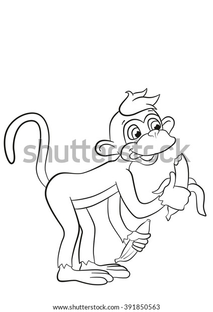 66 Coloring Pages Of Cute Monkey Pictures