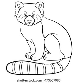 Panda Coloring Pages High Res Stock Images Shutterstock