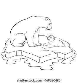 Polar Bear Coloring Page High Res Stock Images Shutterstock