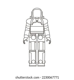 Colorando páginas para el robot. Ilustración vectorial sobre el tema de la creatividad y el ocio para niños y adultos.