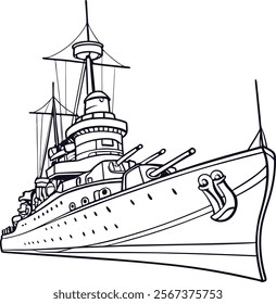 Coloring Pages Of A Ship Outline Sketch Drawing Vector, Wing Drawing, Ship Drawing, Ring Drawing PNG and Vector with Transparent Background for Free Download