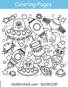 Coloring Pages - Space World