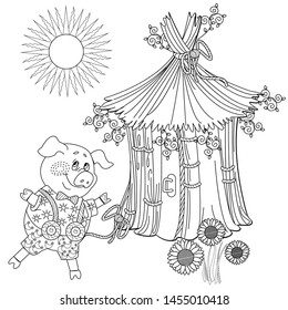 Straw Hut Coloring Pages