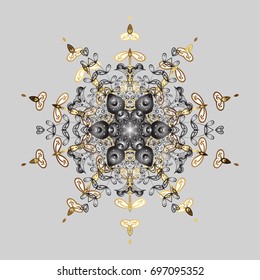 Coloring pages. Zentangle elegant snow flake. Vector ornamental winter illustration for decoration, Christmas greeting cards, invitation template.