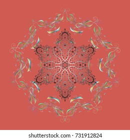 Coloring pages. Zentangle elegant snow flake. Vector ornamental winter illustration for decoration, Christmas greeting cards, invitation template.