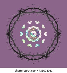 Coloring pages. Zentangle elegant snow flake. Vector ornamental winter illustration for decoration, Christmas greeting cards, invitation template.