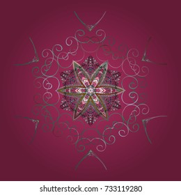 Coloring pages. Zentangle elegant snow flake. Vector ornamental winter illustration for decoration, Christmas greeting cards, invitation template.
