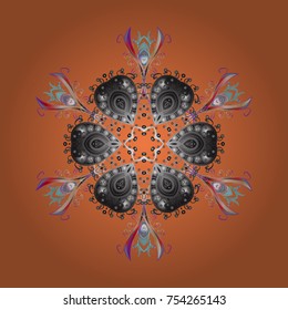 Coloring pages. Zentangle elegant snow flake. Vector ornamental winter illustration for decoration, Christmas greeting cards, invitation template.