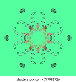 Coloring pages. Zentangle elegant snow flake. Vector ornamental winter illustration for decoration, Christmas greeting cards, invitation template.