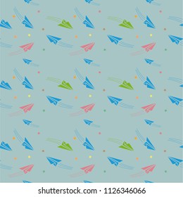 coloring paper plane pattern download