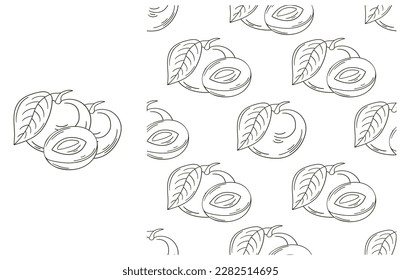 Coloring pattern for kitchen, restaurant or shop. Set in hand draw style